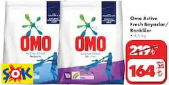 OMO ACTİVE FRESH BEYAZLAR/ RENKLİLER • 4,5 KG ÇAMAŞIR DETERJANI OMO ACTİVE FRESH BEYAZLAR/ RENKLİLER • 4,5 KG ÇAMAŞIR DETERJANI